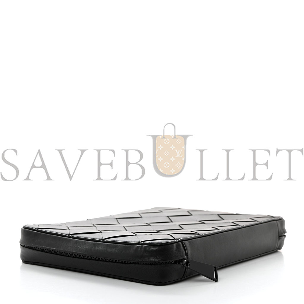 BOTTEGA VENETA NAPPA INTRECCIATO ORGANIZER CASE BLACK (28*19*4cm)