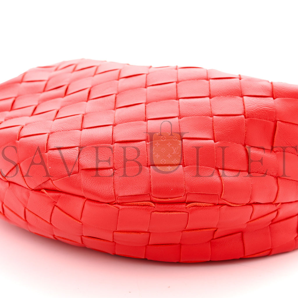 BOTTEGA VENETA NAPPA INTRECCIATO MINI JODIE REDSTONE (24*13*8cm)