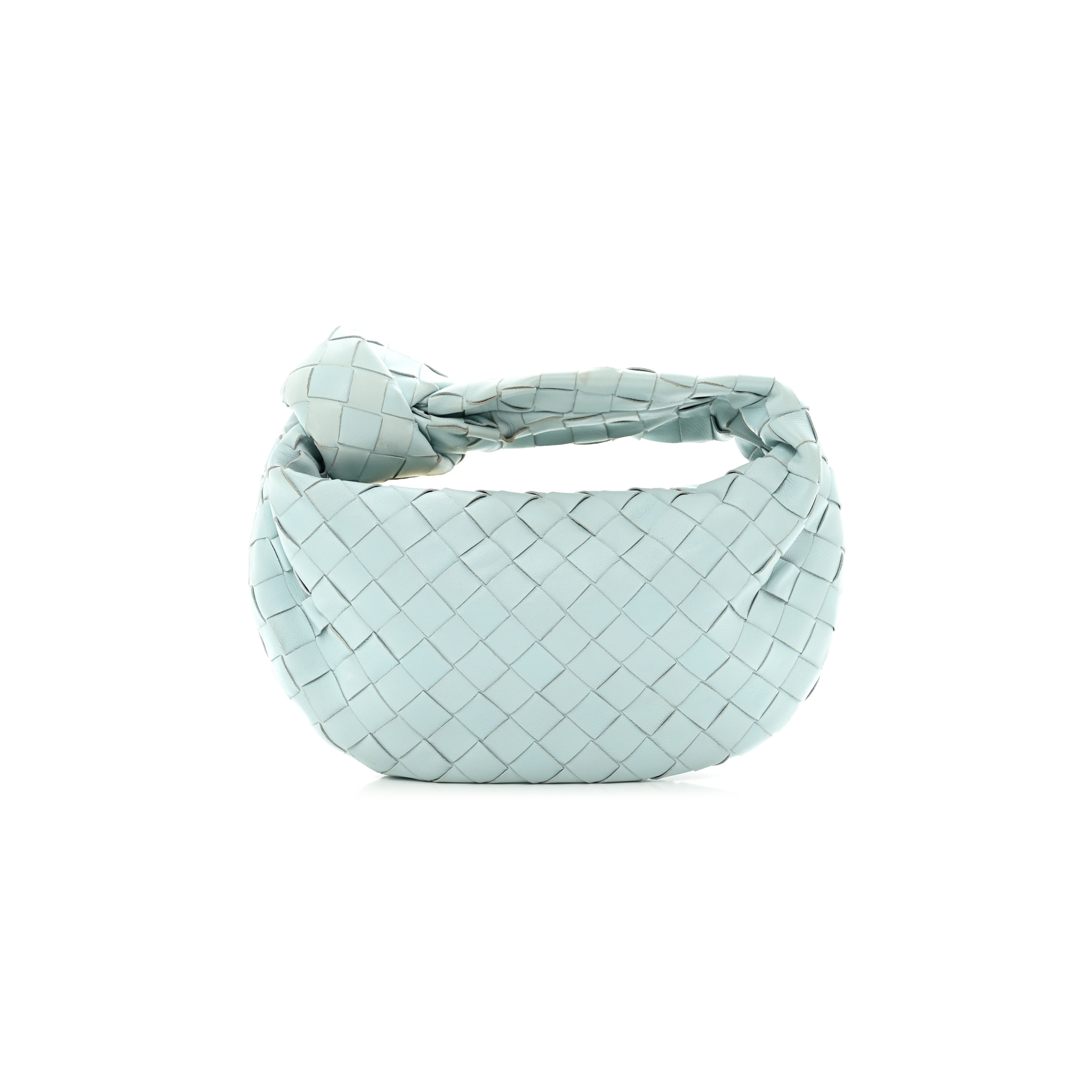 BOTTEGA VENETA NAPPA INTRECCIATO MINI JODIE TEAL WASHED (26*15*6cm)