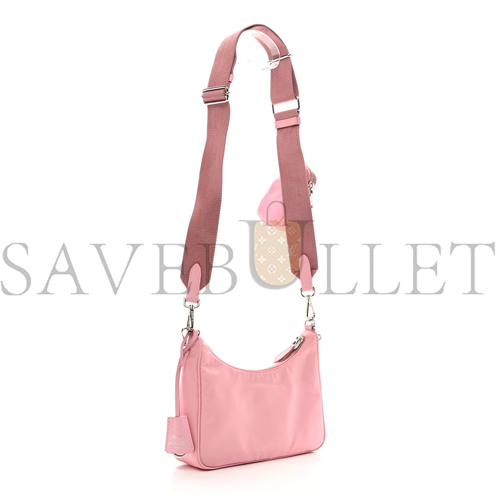 PRADA NYLON RE-EDITION 2005 SHOULDER BAG ROSA (22*17*6m)