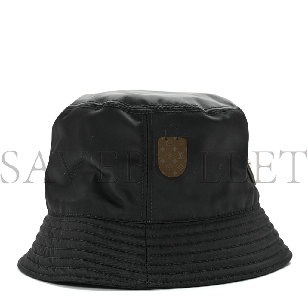 PRADA RE-NYLON BUCKET HAT S BLACK