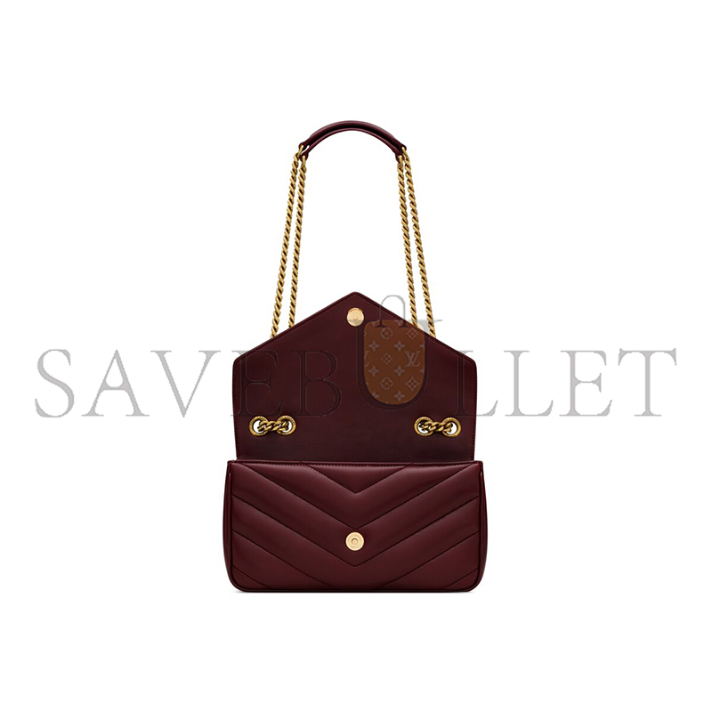 YSL LOULOU SMALL IN MATELASSÉ LAMBSKIN 801437AAEAX6197 (24*14*6cm)