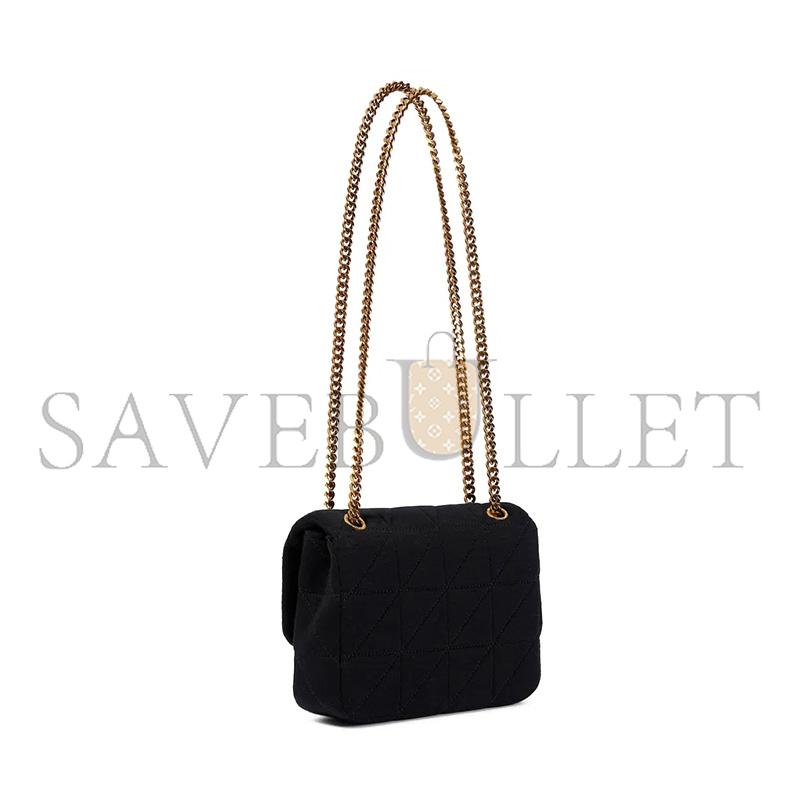 YSL JAMIE SMALL QUILTED SHOULDER BAG IN JERSEY 698162671812 (16*13*5cm)
