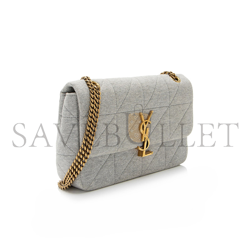 YSL JAMIE MEDIUM QUILTED SHOULDER BAG IN JERSEY 634820012498 (24*15.5*6.5cm)