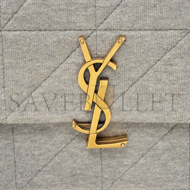 YSL JAMIE MEDIUM QUILTED SHOULDER BAG IN JERSEY 634820012498 (24*15.5*6.5cm)