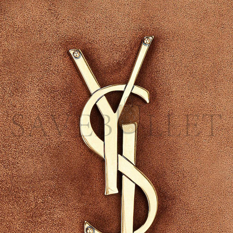 YSL KATE MEDIUM CHAIN BAG IN SUEDE 364021252365 (24*14.5*5.5cm)