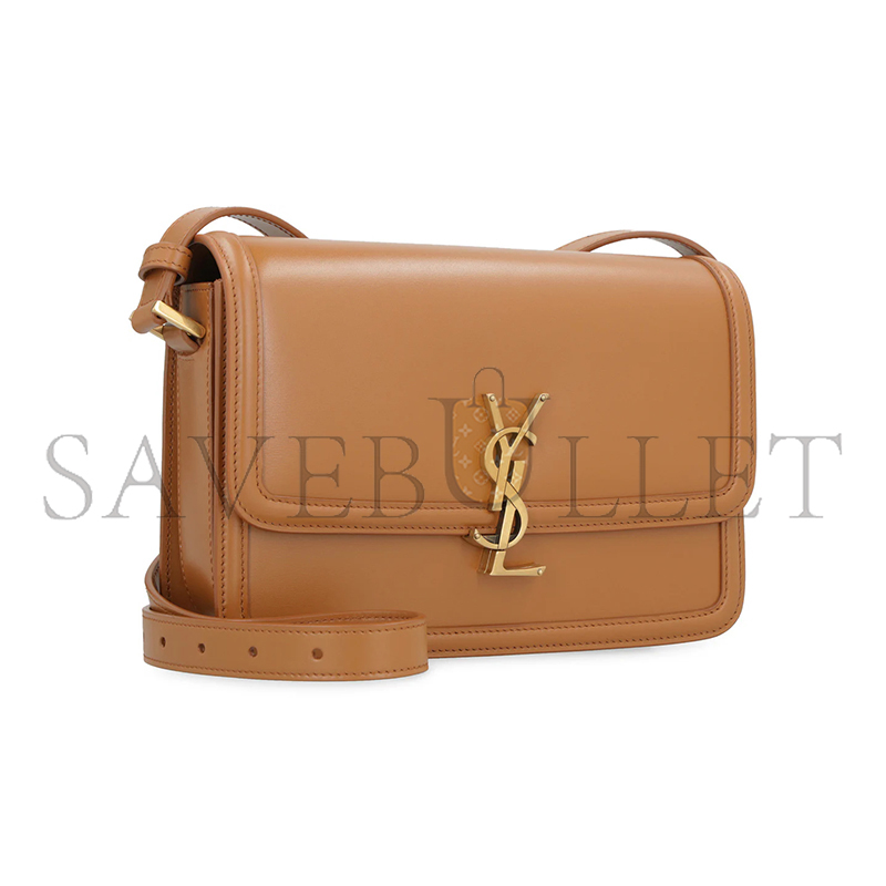YSL SOLFERINO MEDIUM SATCHEL IN BOX SAINT LAURENT LEATHER 6343050SX0W7724 (23*16*6cm)