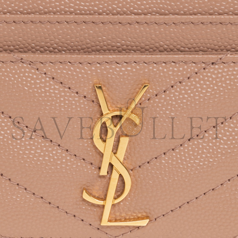 YSL CASSANDRE MATELASSÉ CARD CASE IN GRAIN DE POUDRE LEATHER 423291BOW019830 (10.5*7.5*0.5cm)