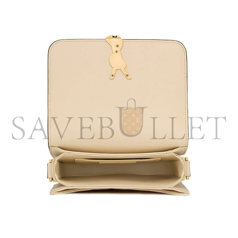 YSL SOLFERINO SMALL IN QUILTED NUBUCK SUEDE AND BRUSHED LEATHER 739139AABWP9289 (18.5*14*6cm)