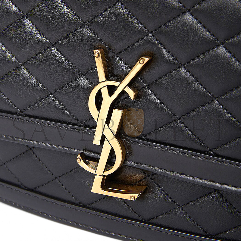 YSL SOLFERINO MEDIUM SATCHEL IN QUILTED LAMBSKIN 733704AABRT1000 (22*18*4cm)