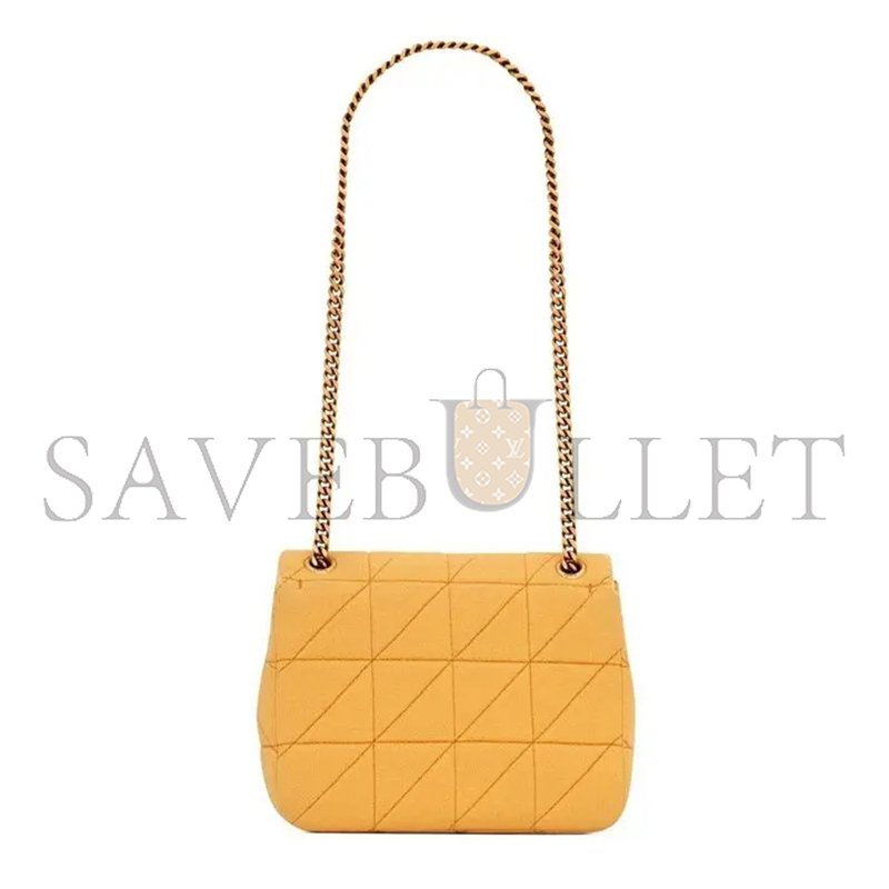 YSL JAMIE MINI CARRÉ RIVE GAUCHE IN JERSEY 6981622F9277004 (17.5*13*5cm)