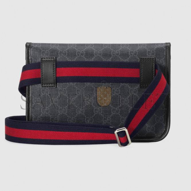 GUCCI GG BLACK BELT BAG 598113  (24*17*3.5cm)