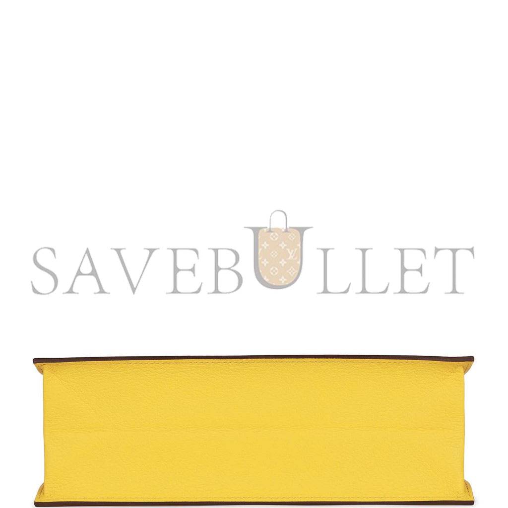 HERMES KELLY DANSE LIME EVERCOLOR PALLADIUM HARDWARE  (22*16*7cm)