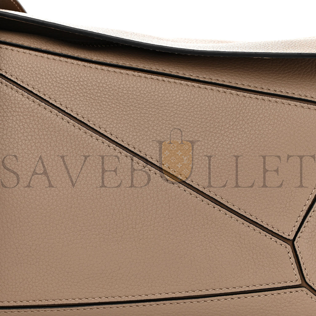 LOEWE GRAINED CALFSKIN SMALL PUZZLE BAG SAND MINK (24*16.5*10.5cm)