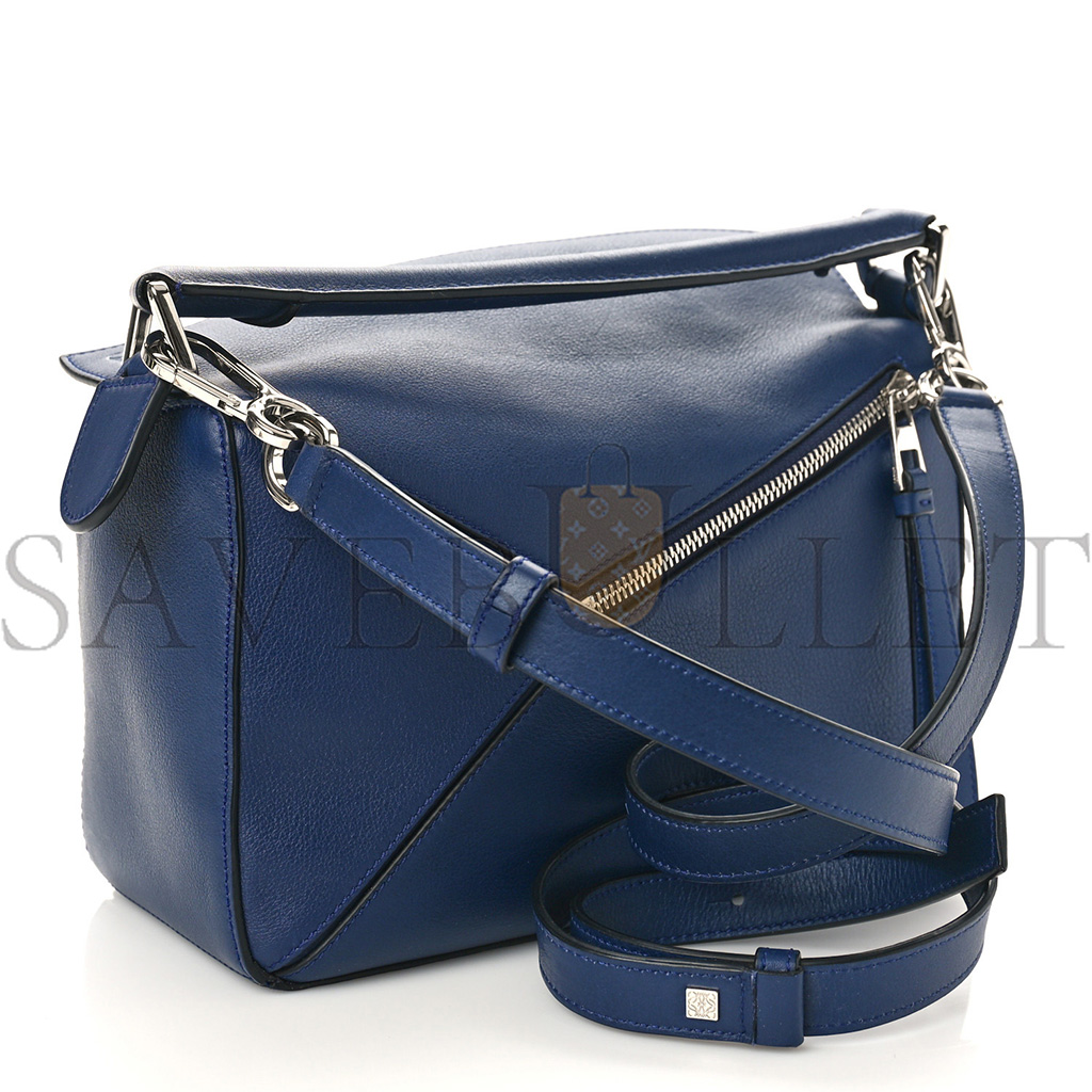 LOEWE CALFSKIN SMALL PUZZLE BAG MARINE (24*16.5*10.5cm)