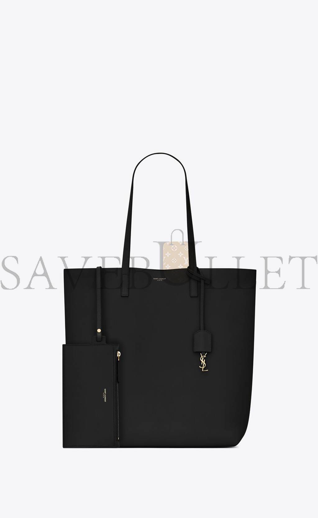 YSL SHOPPING SAINT LAURENT NS IN SUPPLE LEATHER 600306CSV0J1000 (32.5*35*10.5cm)