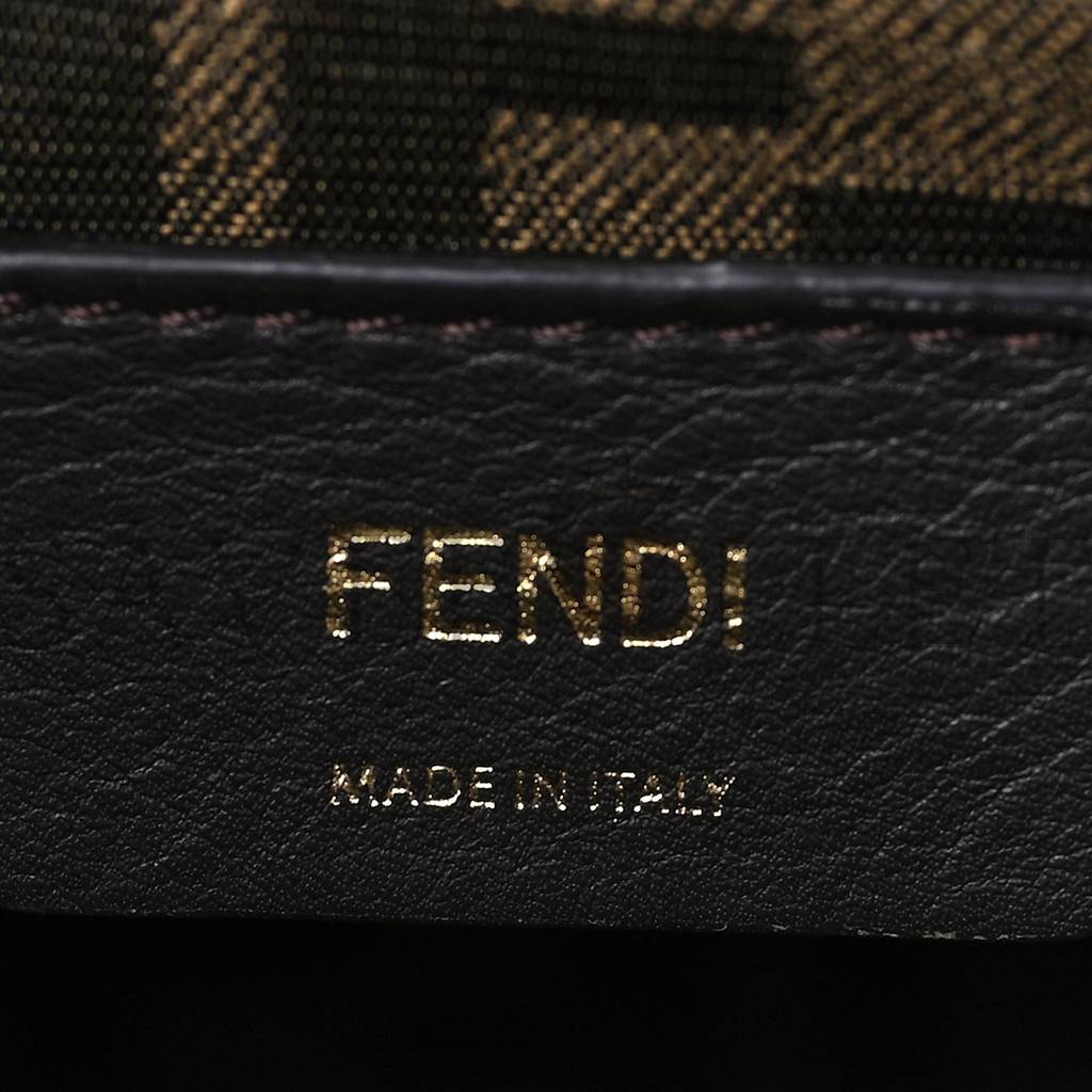 FENDI SHINY NAPPA MEDIUM FENDI FIRST EBANO (32*16*10cm)